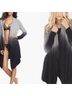 Barefoot Dreams Ombre Black Gray Cardigan Size S - photo 3