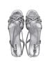 Prada 100% Leather Silver Prada Platform Wedge Sandals in Silver Leather Size EU 40 - photo 13