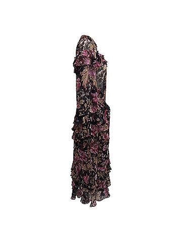Zimmermann Zimmermann Lucky Tiered Frill Midi Dress in Multicolor Silk (view 2)