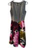Taylor Floral Stripes Multi Color Cocktail Dress Size 4 - photo 2
