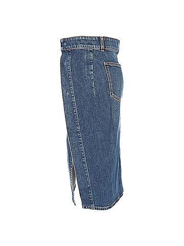 Stella McCartney Stella McCartney Midi Skirt in Light Blue Denim (view 2)
