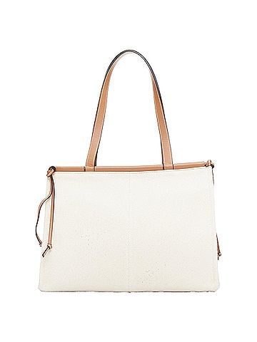 Loewe Loewe Small Cushion cream canvas brown anagram logo shoulder tote bag (view 2)