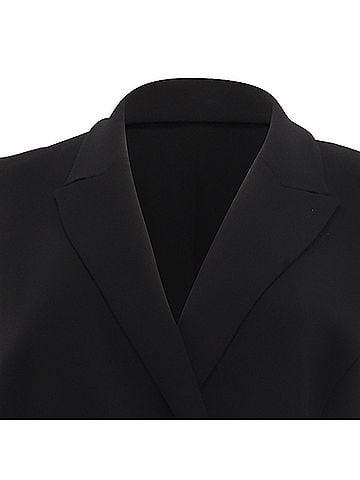 Theory  Theory Wrap-Effect Mini Dress in Black Triacetate  (view 2)