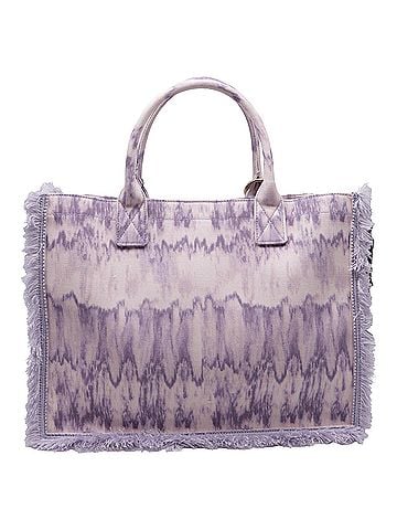 Sandro Sandro Kasbah Tie-Dye Tote Bag in Purple Cotton (view 2)