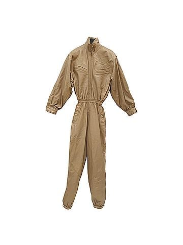 Zimmermann Zimmermann Espionage Boiler Jumpsuit in Beige Leather (view 1)