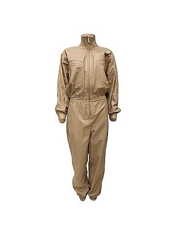 Zimmermann Zimmermann Espionage Boiler Jumpsuit in Beige Leather (view 2)