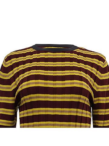 MARNI Marni Striped Ribbed-Knit Sweater in Multicolor Cotton  (view 2)