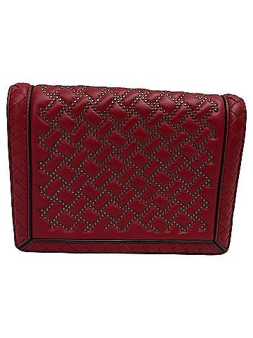 Bottega Veneta  Bottega Veneta Mini Montebello Crossbody Bag in Burgundy Leather (view 1)