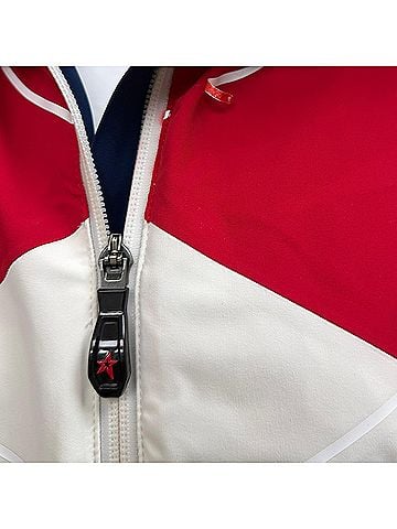 Perfect Moment  Perfect Moment Chamonix Color-Block Padded Ski Jacket in Multicolor Polyester (view 2)