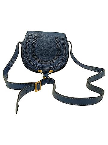 Chloé Chloé Marcie Small Crossbody Bag in Blue Leather (view 1)