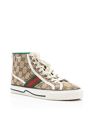 Gucci Gucci GG Canvas Web 1977 Tennis High Top Sneakers - Size 6 / 36 (view 1)
