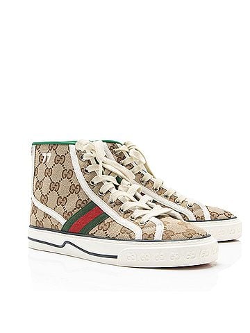 Gucci Gucci GG Canvas Web 1977 Tennis High Top Sneakers - Size 6 / 36 (view 2)