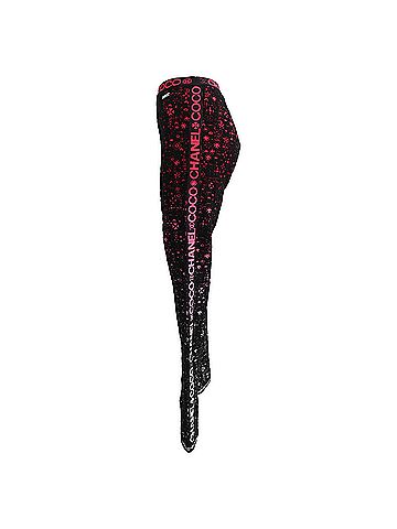 Chanel  Chanel CC Patterned Leggings in Multicolor Wool (view 2)