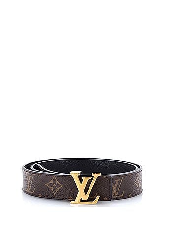 Louis Vuitton LV Initiales Reversible Belt Monogram Canvas and Leather Medium (view 1)