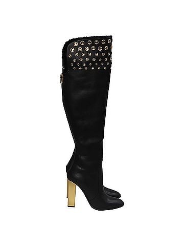 Rene Caovilla Rene Caovilla Over-the-Knee Boots in Black Leather (view 1)