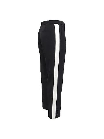 Burberry Burberry Side Stripe Accent Trousers in Black Wool (view 2)