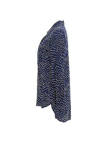 Diane von Furstenberg Diane von Furstenberg Lorelei Printed Shirt in Blue Silk (view 2)