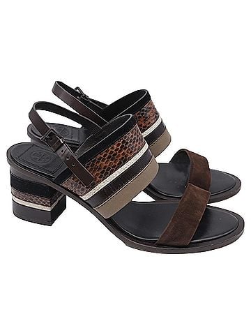 Tory Burch Tory Burch Edina 100 Sandals in Brown Leather (view 1)