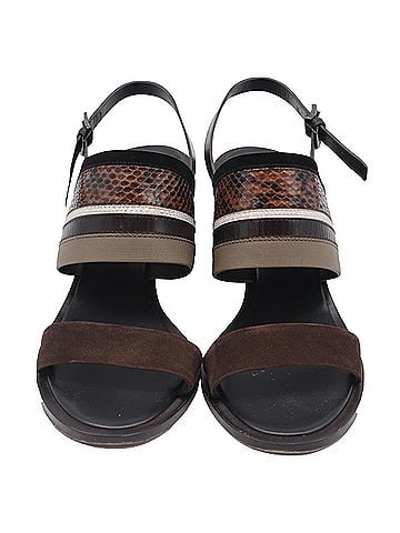 Tory Burch Tory Burch Edina 100 Sandals in Brown Leather (view 2)