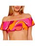 Trina Turk Print Multi Color Swimsuit Top Size 6 - photo 3