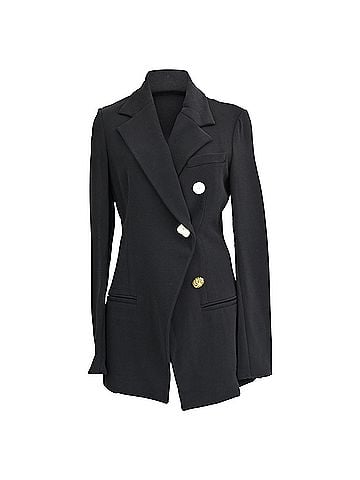 Proenza Schouler Proenza Schouler Decorative-Buttoned Blazer in Black Viscose (view 1)