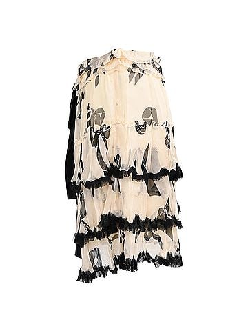 Dolce & Gabbana D&G Chiffon Mini Skirt in Multicolor Silk (view 2)