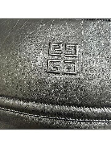 Givenchy Givenchy Cutout Embossed Skirt in Black Leather (view 2)