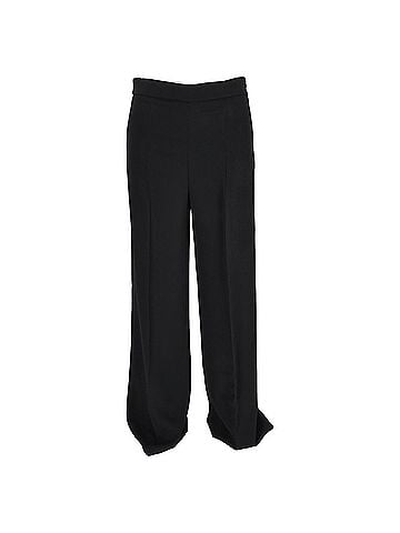 Joseph Joseph High-Rise Straight-Leg Trousers in Black Viscose (view 1)