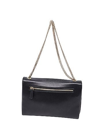 Jimmy Choo Jimmy Choo Alba Snakeskin-Trimmed Shoulder Bag in Black Leather (view 2)