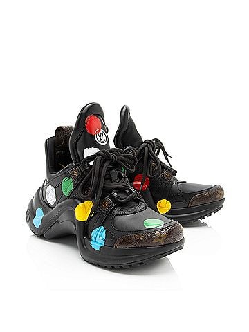 Louis Vuitton Louis Vuitton x YK Monogram Canvas Dots Archlight Sneakers (view 2)