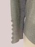 Active USA Solid Gray Casual Sweaters Size L - photo 5