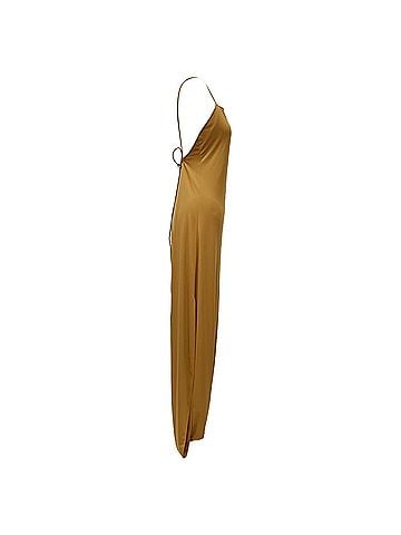 Salvatore Ferragamo Salvatore Ferragamo Backless Maxi Dress in Brown Polyethylene (view 2)