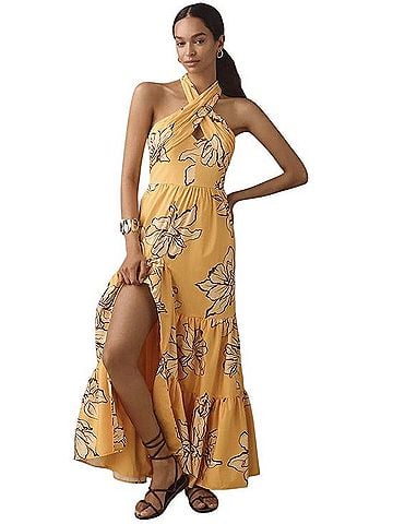 Hutch Hutch Floral Halter Maxi Dress Casual Dress (view 1)