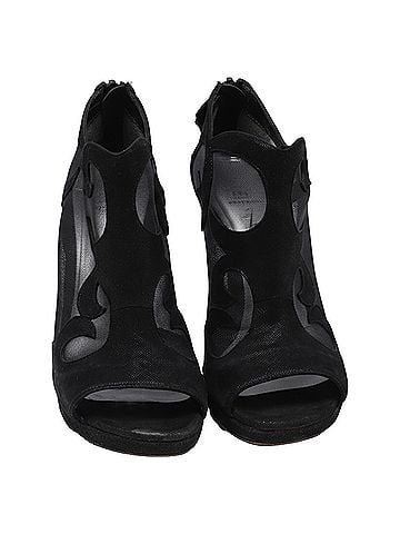 Stuart Weitzman Stuart Weitzman Showbiz Mesh Accent High-Heeled Boots in Black Leather  (view 2)