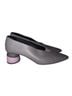 Gray Matters 100% Leather Gray Purple Heels Size EU 39 - photo 2