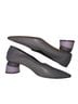 Gray Matters 100% Leather Gray Purple Heels Size EU 39 - photo 7