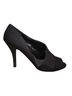 Ann Marino Solid Black Heels Size 7 1/2 - photo 1