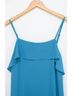 Alice + Olivia 100% Polyester 94% Polyester 6% Elastane Solid Teal Blue Cocktail Dress Size L - photo 3