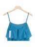 Alice + Olivia 100% Polyester 94% Polyester 6% Elastane Solid Teal Blue Cocktail Dress Size L - photo 5