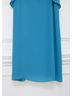 Alice + Olivia 100% Polyester 94% Polyester 6% Elastane Solid Teal Blue Cocktail Dress Size L - photo 4