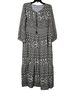 J. McLaughlin 100% Polyester Gray Tan Casual Dress Size L - photo 1