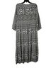 J. McLaughlin 100% Polyester Gray Tan Casual Dress Size L - photo 2