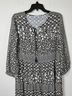 J. McLaughlin 100% Polyester Gray Tan Casual Dress Size L - photo 8