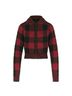 SKIMS Checkered-gingham Red Black Pullover Sweater Size S - photo 4