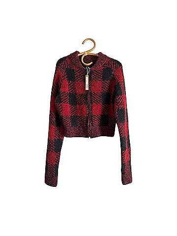 SKIMS Cozy Knit Sweater Crop Pullover Sweater (view 1)
