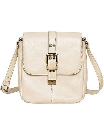 Etienne Aigner Cream Equestrian Crossbody Bag (view 1)