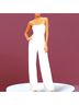 Dress the Population White Tan Jumpsuit Size L - photo 10