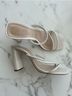 Schutz 100% Leather White Sandals Size 8 - photo 11