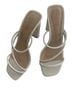 Schutz 100% Leather White Sandals Size 8 - photo 1