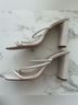 Schutz 100% Leather White Sandals Size 8 - photo 6